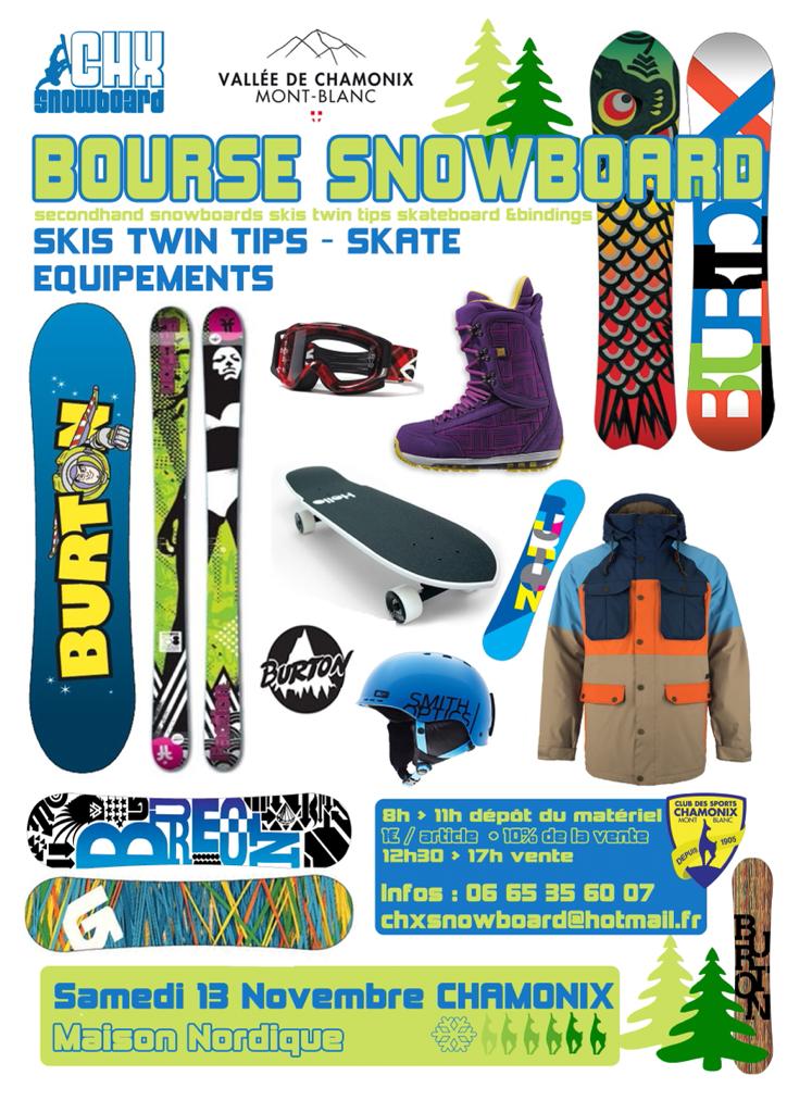 Bourse Snowboard affiche 13 novembre 2021