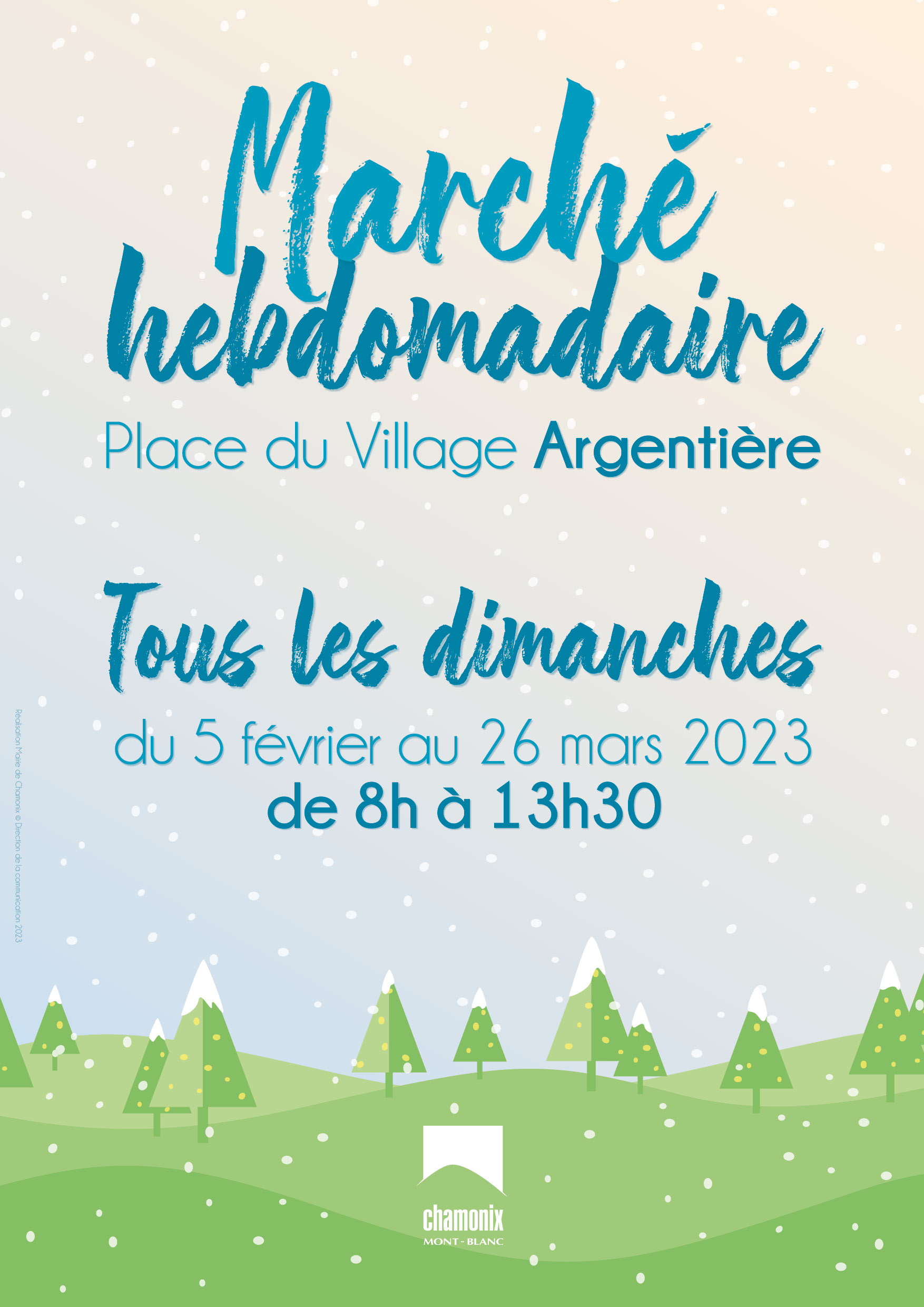 Maison de Village Marché Hebdomadaire affiche A3 hiver 2023 WEB